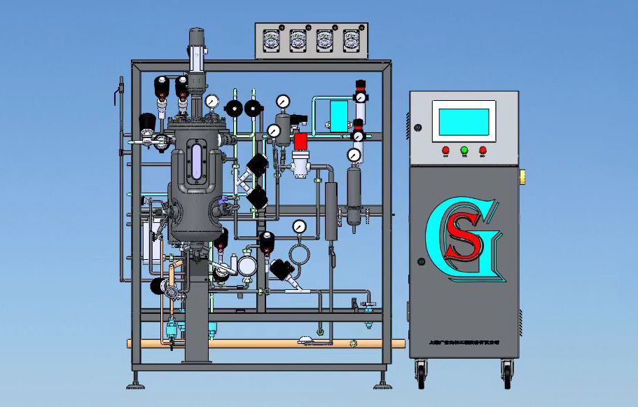 GS8000A-10L/SZ全自動發(fā)酵罐三維效果圖